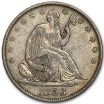 1856-O Liberty Seated Half Dollar AU