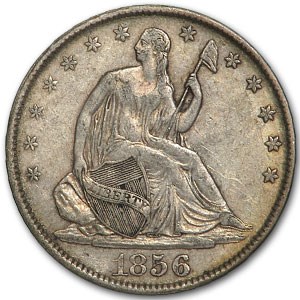 1856-O Liberty Seated Half Dollar AU
