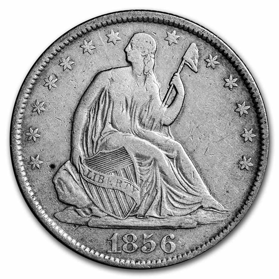 1856-O Liberty Seated Half Dollar VF (Details)