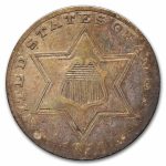 1856 Three Cent Silver Fine