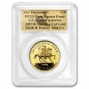 1857/0 $10 49er Horseman .906 Fine Cal Gold PCGS w/ Nuggets