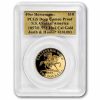 1857/0 $10 49er Horseman .931 Fine Cal Gold PCGS (Box & COA)