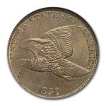 1857 Flying Eagle Cent MS-60 NGC