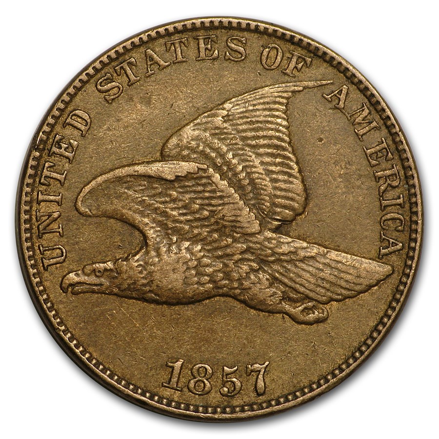 1857 Flying Eagle Cent XF