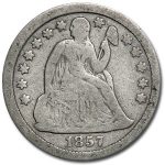 1857 Liberty Seated Dime Fine