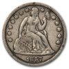 1857 Liberty Seated Dime XF