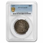1857 Liberty Seated Half Dollar AU-55 PCGS