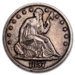 1857 Liberty Seated Half Dollar XF