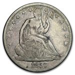 1857-O Liberty Seated Half Dollar VF