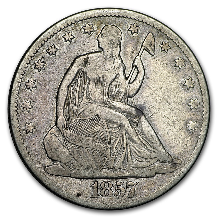 1857-O Liberty Seated Half Dollar VF
