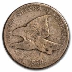 1858 Flying Eagle Cent Small Letters VG Details