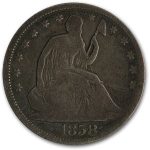 1858 Liberty Seated Half Dollar Good