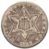 1858 Three Cent Silver VG