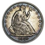 1859 Liberty Seated Half Dollar XF