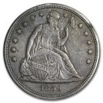 1859-S Liberty Seated Dollar XF