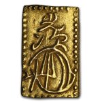 1860-1869 Japan Electrum Rectangular 2 Bu Emperor Meiji XF