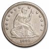 1860 Liberty Seated Quarter AU