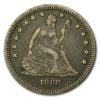 1860 Liberty Seated Quarter XF