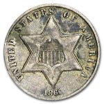 1860 Three Cent Silver VF