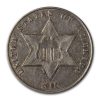 1860 Three Cent Silver XF