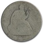 1861-O Liberty Seated Half Dollar AG