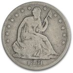 1861-O Liberty Seated Half Dollar Good
