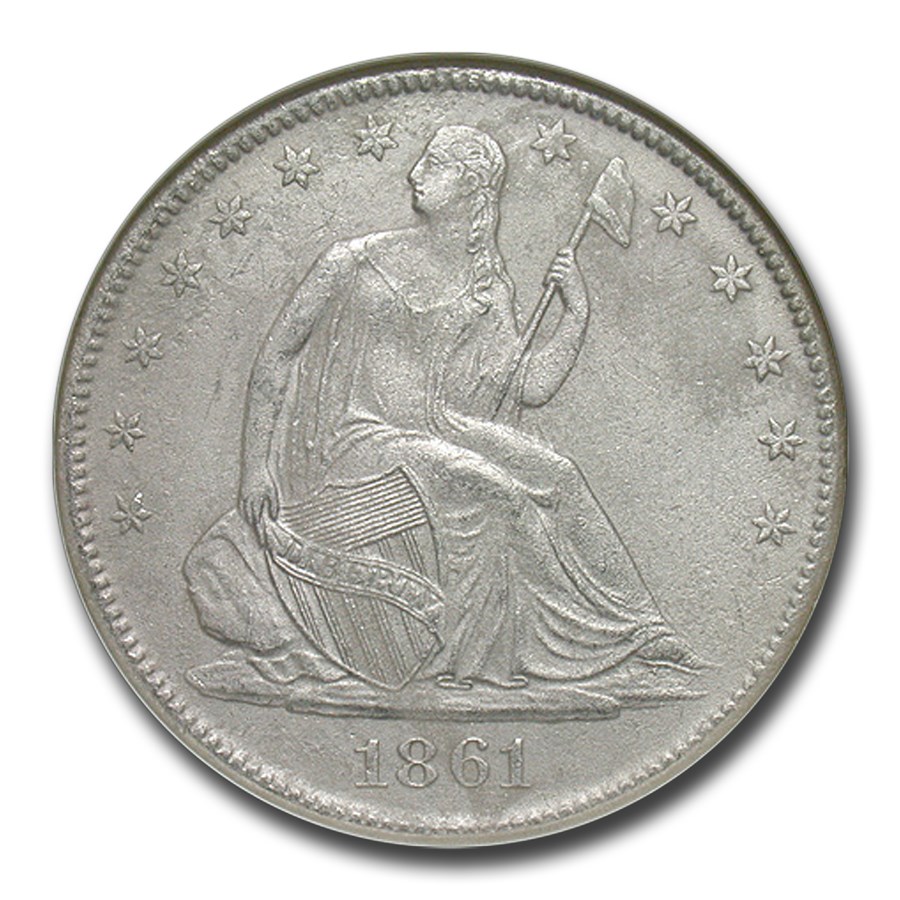 1861-O Liberty Seated Half Shipwreck Effect NGC (SS-Republic)