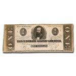 1862 $1.00 (T-55) Clement C. Clay Avg Circ