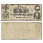 1862 $10 (T-46) Ceres on Cotton Bales VF
