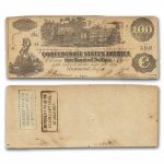 1862 $100 (T-39) Train Straight Steam XF (Details)