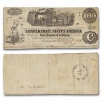 1862 $100 (T-40) Train Diffused Steam VF