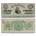 1862 $50 (T-50) Jefferson Davis Richmond, VA VF Details