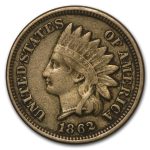 1862 Indian Head Cent Fine