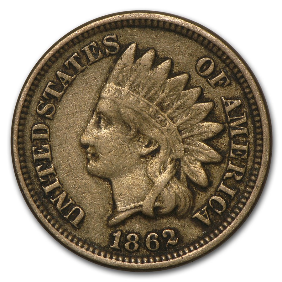 1862 Indian Head Cent Fine