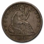 1862-S Liberty Seated Half Dollar AU
