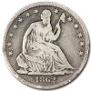 1862-S Liberty Seated Half Dollar Fine