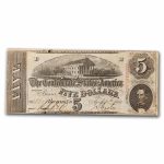 1863 $5.00 (T-60) Capitol @ Richmond, VA Fine
