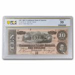 1864 $10 (T-68) Horses Pull Cannon AU-55 PCGS