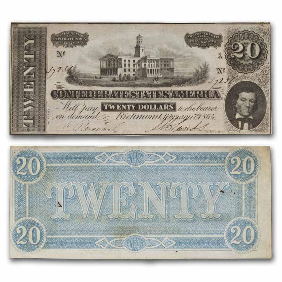 1864 $20 (T-67) Capital @ Nashville, TN XF+