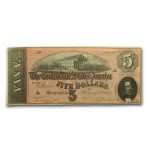 1864 $5.00 (T-69) Capitol @ Richmond, VA XF