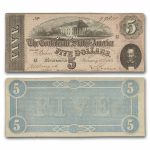 1864 $5.00 (T-69) State Capitol @ Richmond VF