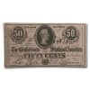 1864 $.50 (T-72) Bust of Jefferson Davis Richmond, VA CCU