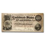1864 $500 (T-64) Stonewall Jackson Fine