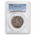 1864 Liberty Seated Half Dollar Good-4 PCGS