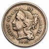 1865 3 Cent Nickel VF
