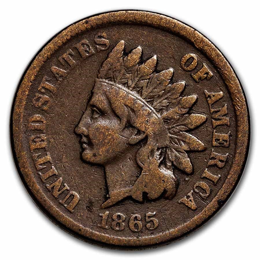 1865 Indian Head Cent Fine