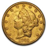 1865-S $20 Liberty Gold Double Eagle XF