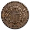 1865 Two Cent Piece Fancy 5 XF