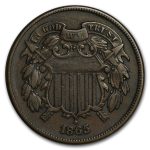1865 Two Cent Piece VF