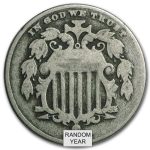 1866-1883 Shield Nickel Avg Circ